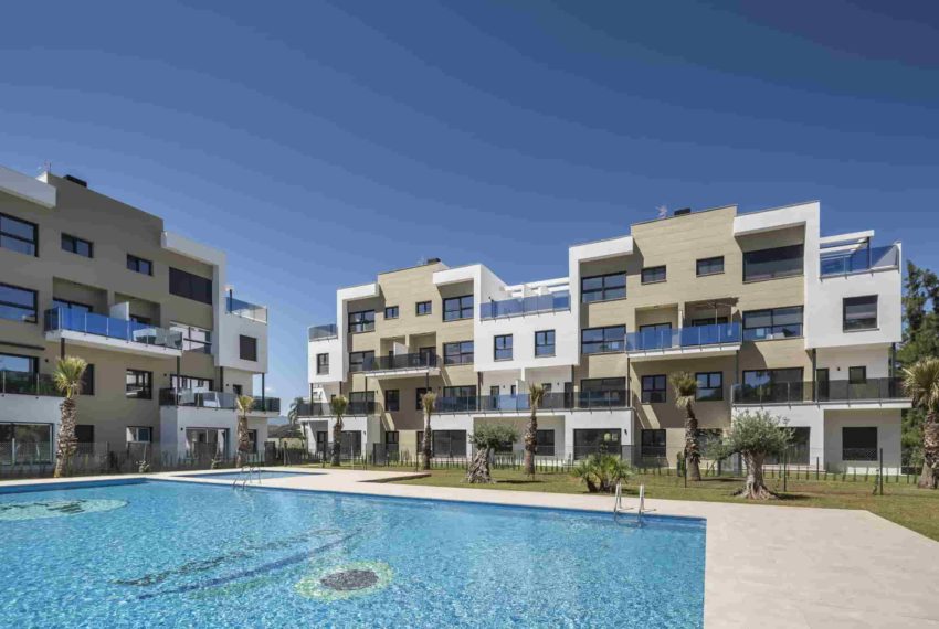 Complexe d'appartements avec piscine communale à Oliva Nova Golf Resort