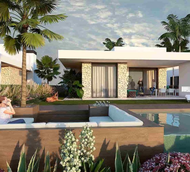 Villa avec piscine installée en première ligne de golf la Finca