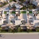 Vue aérienne sur un complexe d'appartements au golf la finca en Espagne